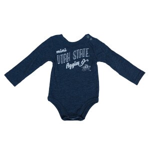 mini utah state aggies long-sleeve infant criss-cross back onesie